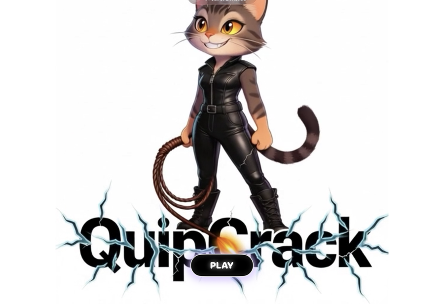 QuipCrack on iPad intro screen